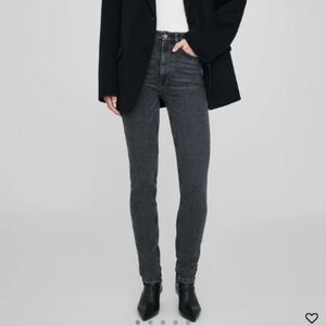 HIGH RISE HIGH WAISTED SLIM SKINNY Women' Gray Jeans SZ 24